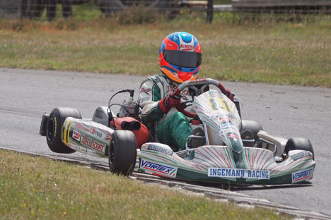 Christian Sørensen er flyvende i den internationale junior-klasse: KF3.